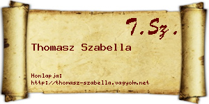 Thomasz Szabella névjegykártya